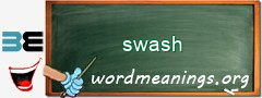 WordMeaning blackboard for swash